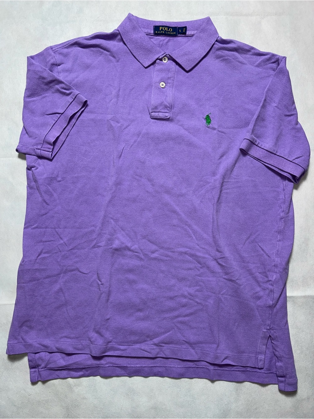Polo Ralph Lauren, purple short sleeve polo size large - Picture 2 of 4